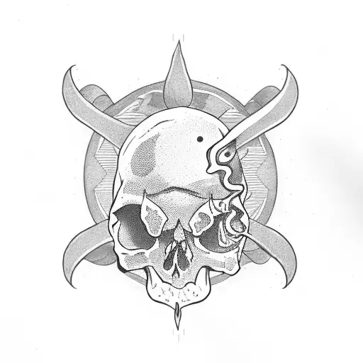 Ouija Planchette Skull Roses Snake