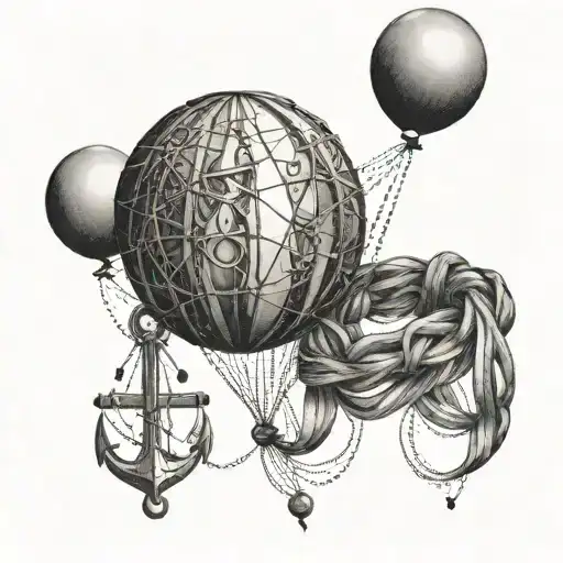 Ballon's Tied To Anchor