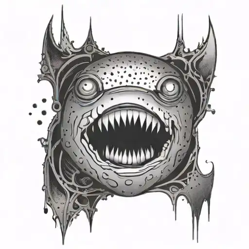 A Vertical Slash Scar Spilling Little Eyes From It