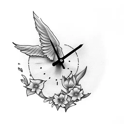 Dove Clock Tulip