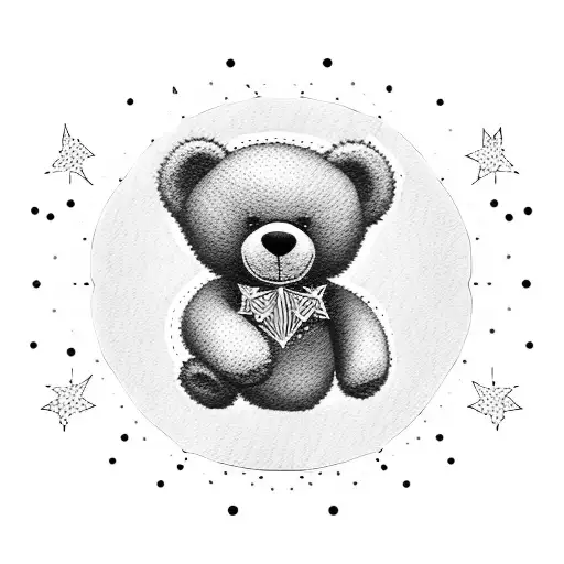 Teddy Bear With Star In Tummy