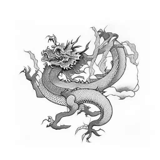 Japanese Dragon Cherry Blossom Brutal Butch