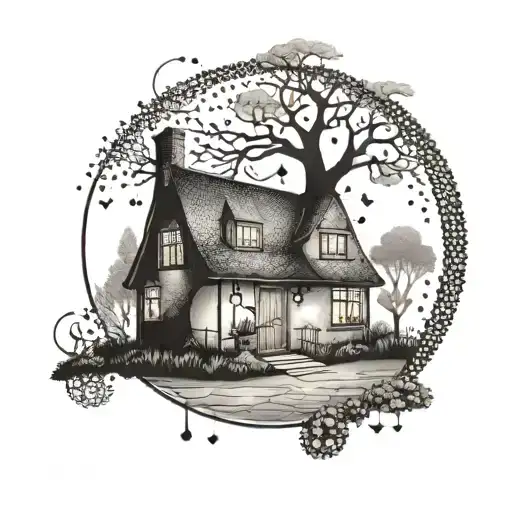 Ground Floor Flat With Fairy Lights