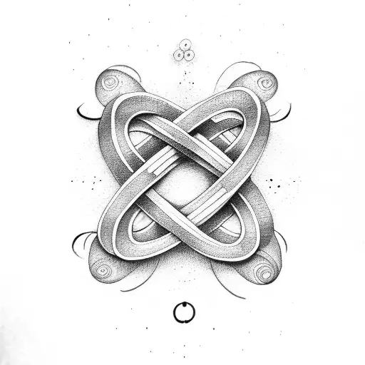 Infinity Symbol With Head In The Center