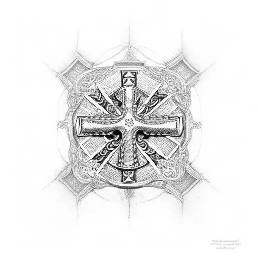 St Petersons Cross And Snake