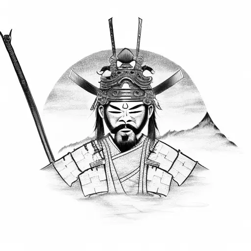 Samurai With Blood On His Sword