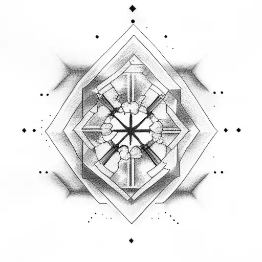 Cloud Cross With Stairs