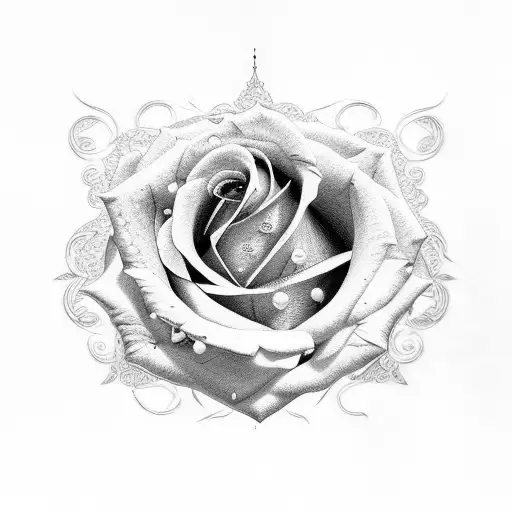 Rose With Filigree