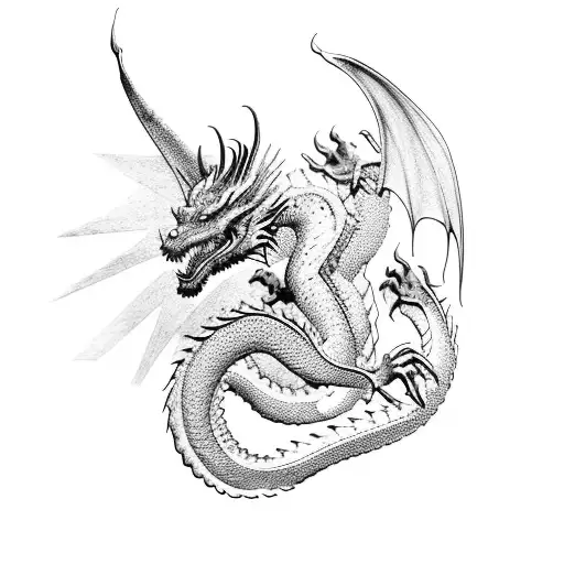 Dragon Nordico Runico Para Antebrazo