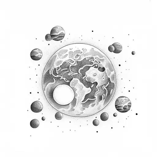 Man Floating In Anothe Planet