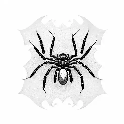 Spider Tattoo For Back