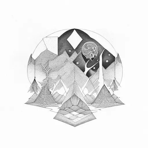 Forest Geometry Leg Planets