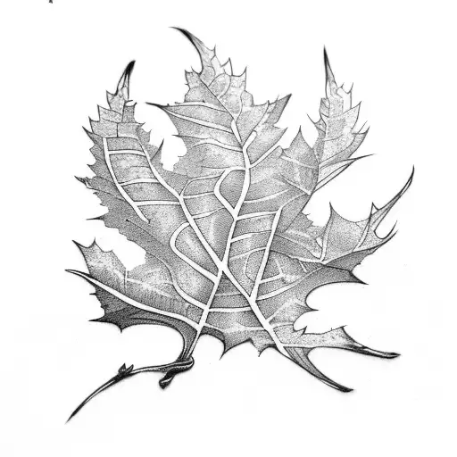 Oak Leaf Witha Fun Fact About It Underneath Pkeasew