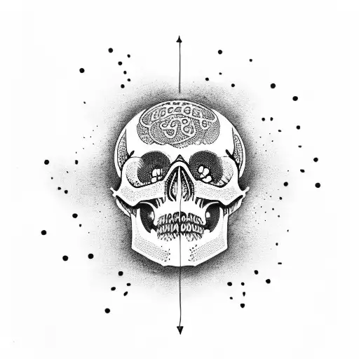 Skull With Exploded Brain