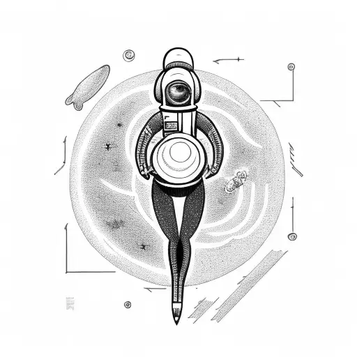 Astronaut Chilling While Looking At The Sun