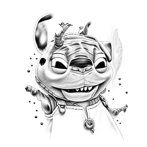 Stitch With Ohana Word