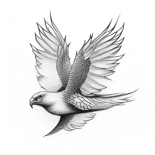 Small Finger Tattoo Of Free Bird