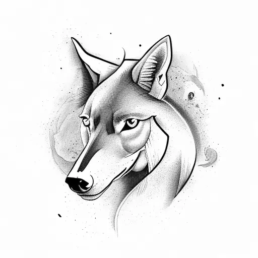 A Card Of Spade And Horse And Wolf Mix In Clock