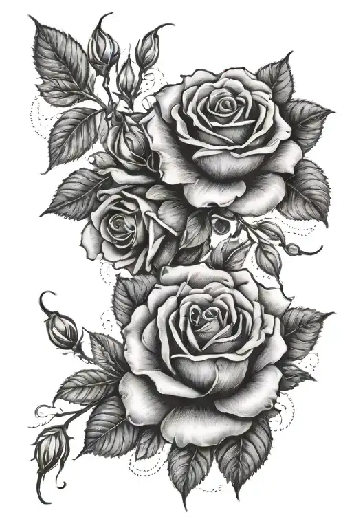 Roses And Honeysuckles