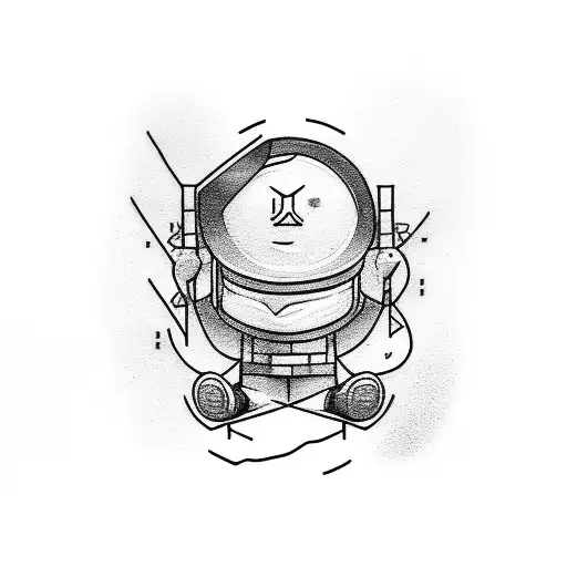 Line Man Pole With Line Man Climbing It