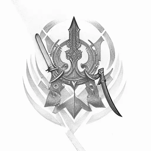 Sword Going Through Money