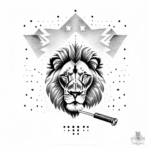 Lion With A Hand Gun And Boxing Gloves