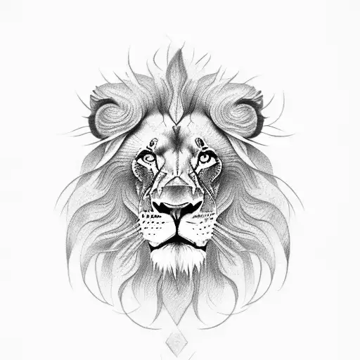 2 Lion With Red String