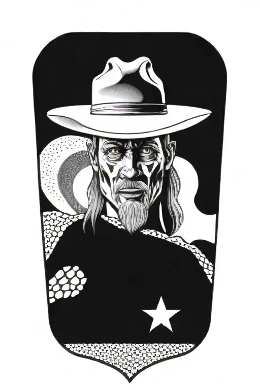 Western Style Illustration Drawing