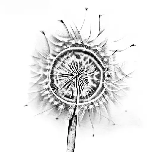 Dandelion Flower And Leaves