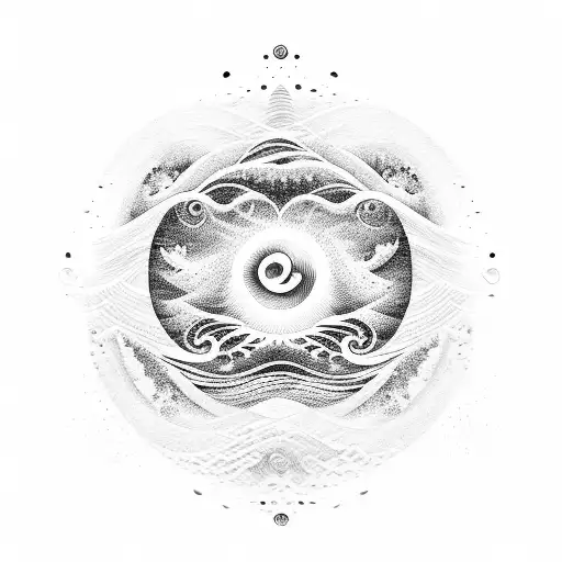 Ocean Wave With Om Symbol