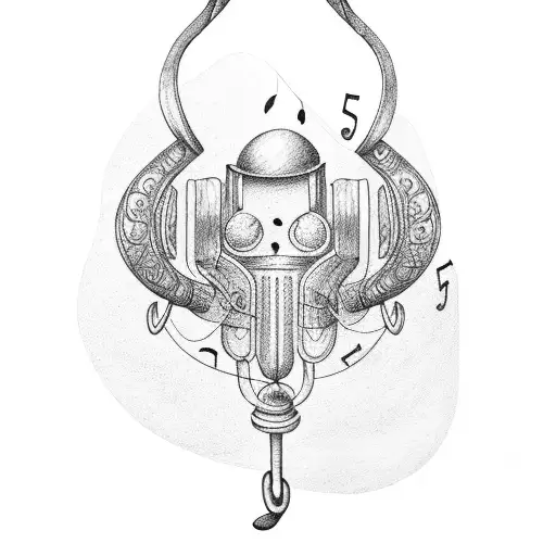 Hook And Music Note Crossed