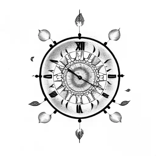 Clock With Dream Catcher
