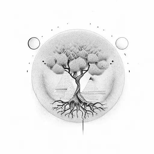 Simetric Tree With Roots