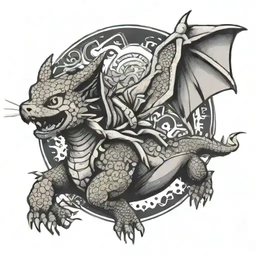 Pikachu Riding A Dragon Flying