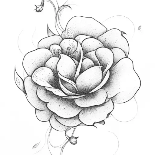 Flower With Lettering