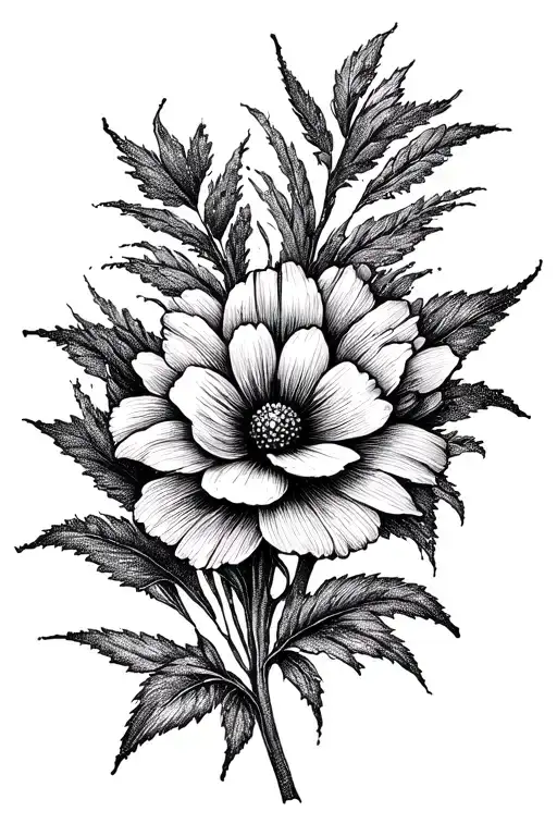 March July November Birth Flower Intertwined