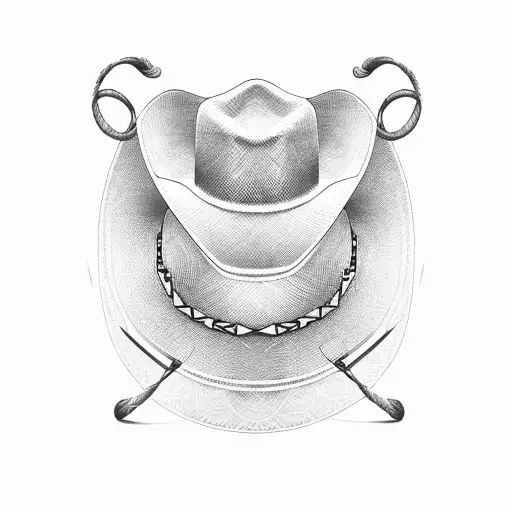 Cowboy Hat With Fire