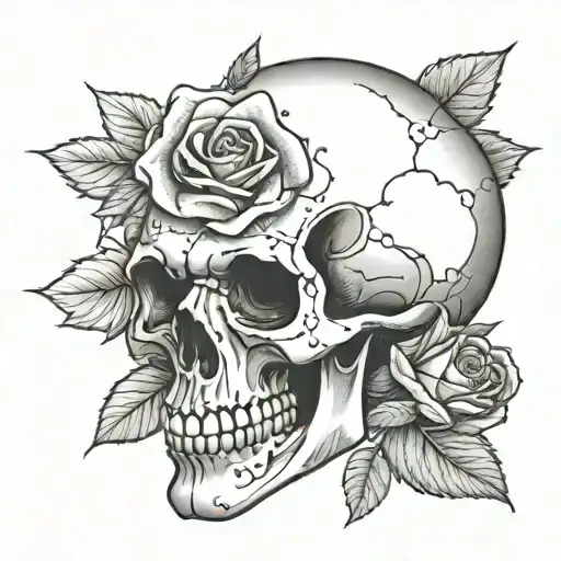 Skull And Roses