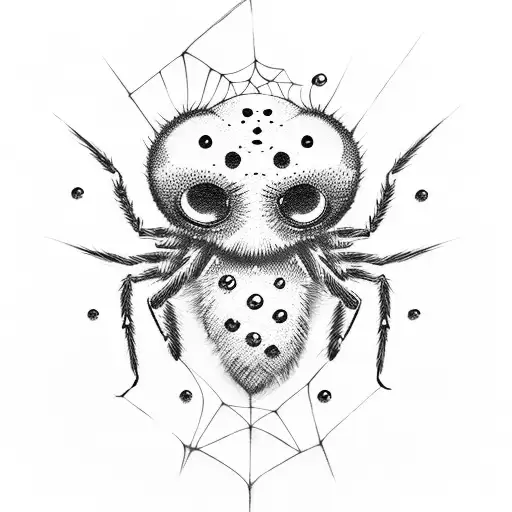 Kuromi With A Spider