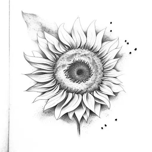 Sunflower With Smoky Leafe