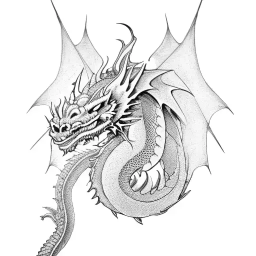 Dragon Between Other Dragon