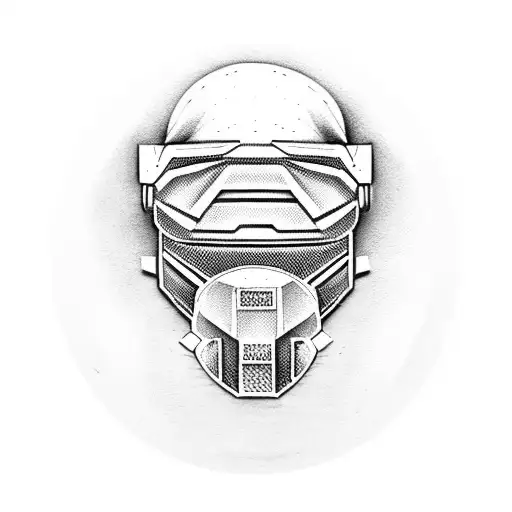 Mf Doom Mask With Cartoon Backround