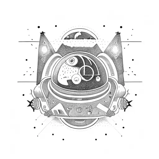 Ufo Traveling Through Space