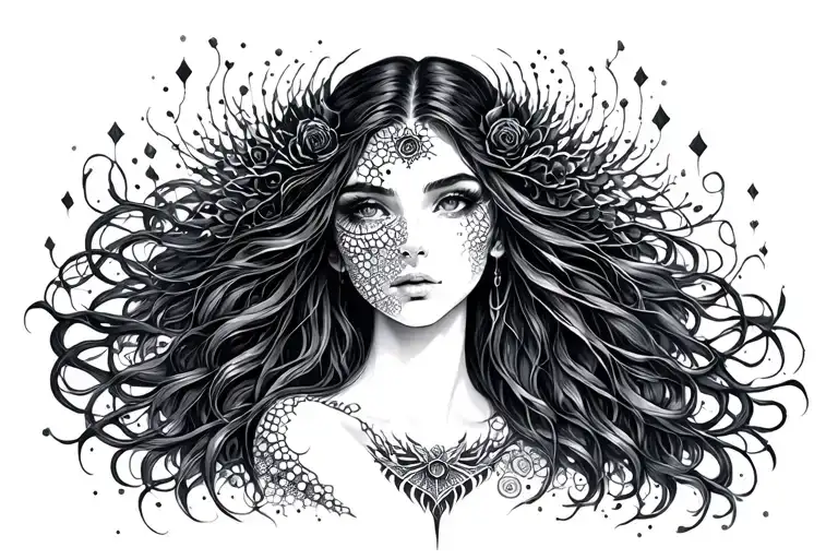 Feyre's Spinal Tattoo With A Spiritual Twist