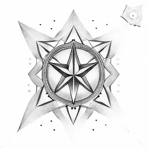Star With Symbols Around It