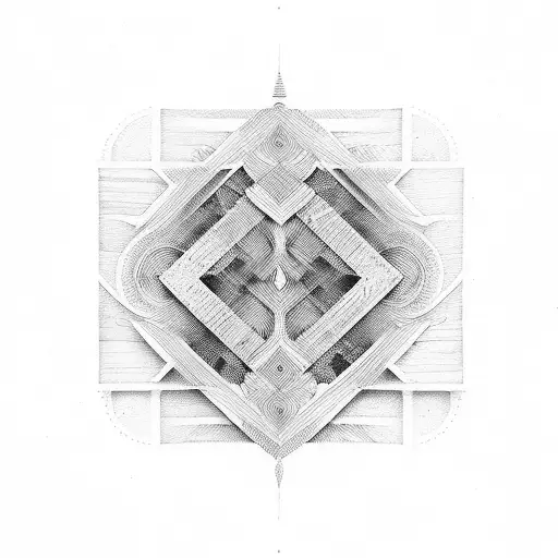 Blackout Lines Of Pattern Of Lines In Wood