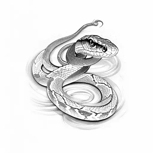 Snake Wrapping Around Dollar