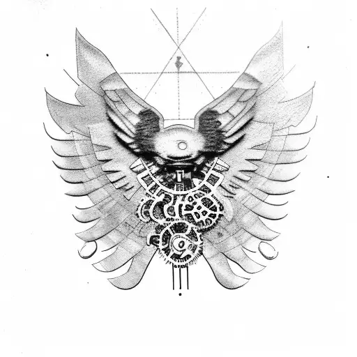 Mechanical Raven With Gears And Rammstein Lyrics