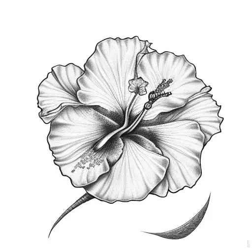 Hibiscus Flower And The Sun