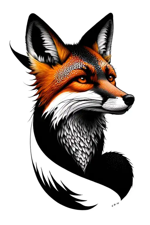 4 Tailed Fox Realistic